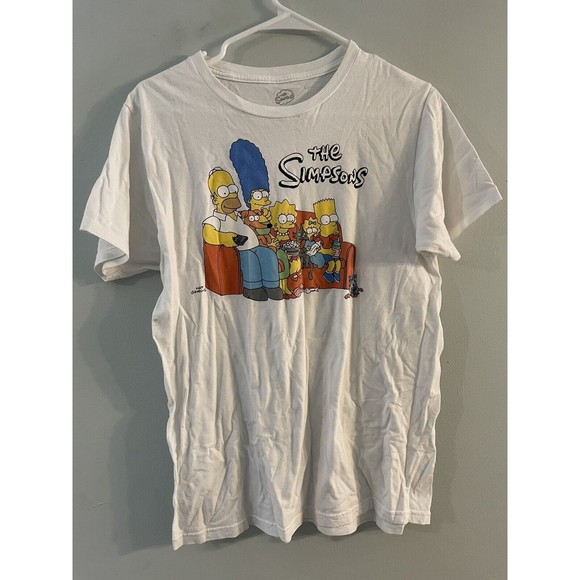 THE SIMPSONS TV Promo Family Couch T-Shirt Men Size MEDIUM UNISEX - Picture 1 of 4